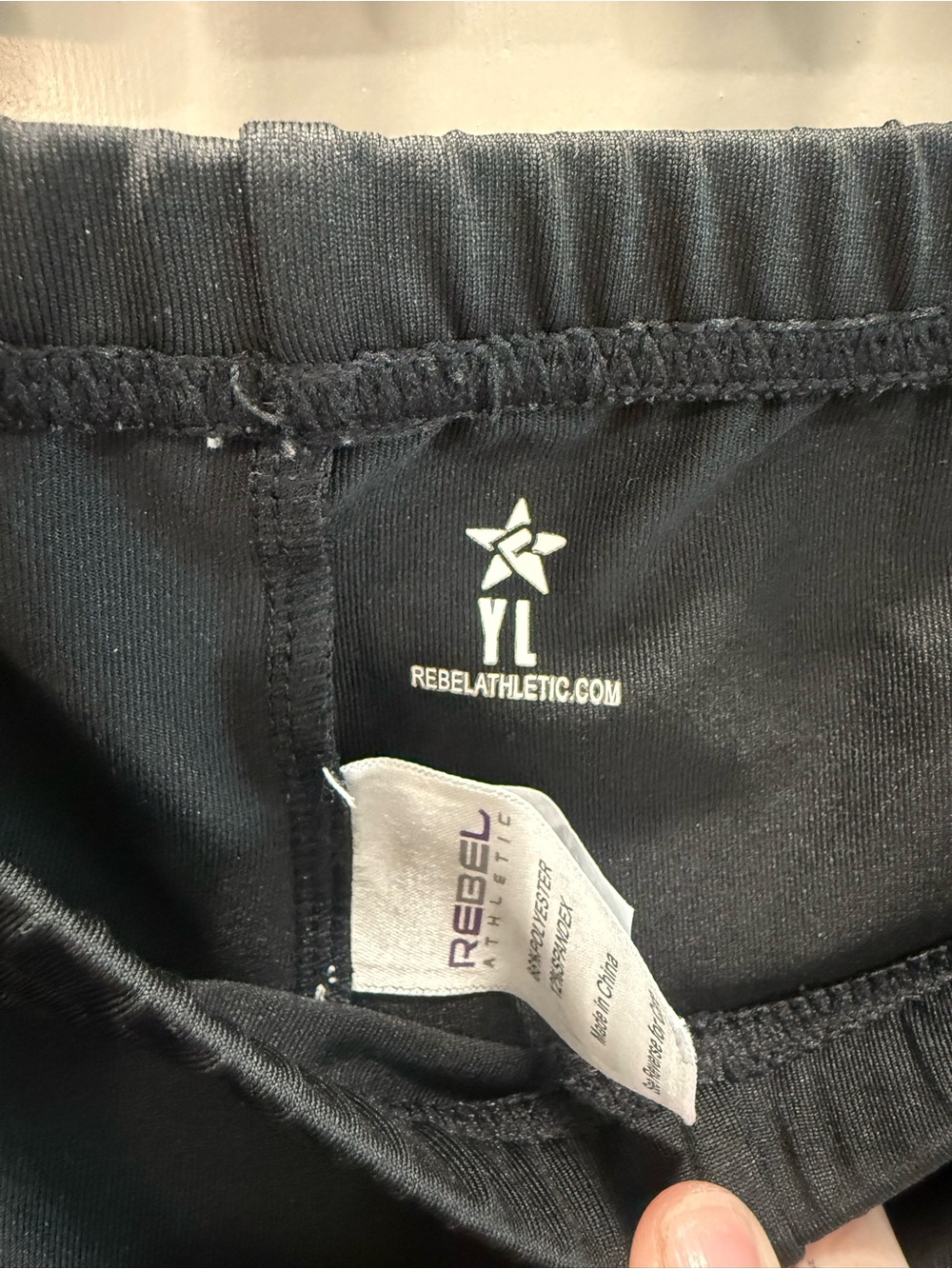 REBEL ATHLETIC Girls Black Shorts - Picture 3 of 3